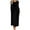 Black, variant on Womens Velvet Dress Long Sleeve Formal Party Wedding Fall Winter Maxi Dresses with Pockets
