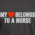thumbnail image 3 of CafePress - My Heart Belongs To A Nurse Dark T Shirt - Men's Classic Graphic Cotton T-Shirt, 3 of 4
