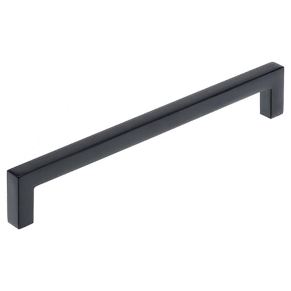 Rok Hardware Modern Drawer Pull Handle, 6-5/16 in (160 mm) Center-to-Center, 6-21/32 in Overall Length, Black