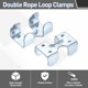 thumbnail image 3 of Clamp de bucle de cuerda doble de alta resistencia Uxcell, (10 Pcs), Clip de extremo de bucle de acero al carbono, adecuado para cuerdas trenzadas/retorcidas de 3/8 pulgadas a 15/32 pulgadas, 3 of 7