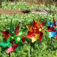 thumbnail image 2 of EASTIN Bird Repellent Windmill Lawn Pinwheel Toy Sparkly Colorful With Stakes Hausse Farm For Garden Decor Reflective Pinwheels, 2 of 5