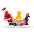 thumbnail image 3 of Santa's Teddy Surprise Mini Water Snow Globe, 3 of 4