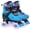 Nightfall, variant on MonSports Adjustable Roller Skates for Kids Boys, Tie-Dye Blue Quad Skates with Light up Wheels for Big Kids - Birthday Gift for Outdoor Sports