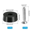 thumbnail image 2 of Pies de tabla de cortar Uxcell, 12 paquetes de almohadillas antideslizantes con tornillos de acero inoxidable (0.17"Wx0.35"H), 2 of 6