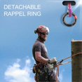 thumbnail image 3 of Rappel Ring, 12mm Opening, Detachable Climbing Connector, Connection Point for Arborist Rescue in Climbing, Black, 3 of 4