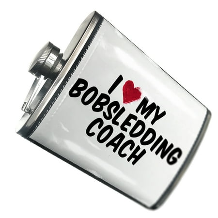 

NEONBLOND Flask I heart love my Bobsledding Coach