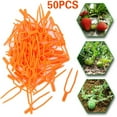thumbnail image 1 of nipocaio 100Pcs Jardinage Plante Fixation Clips Réutilisables Stolons en Plastique Fixation Vignes Pince Pastèque Fraise Fourche, 1 of 5
