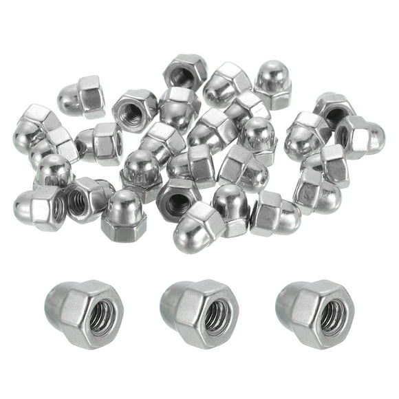 50 Pcs M3x0.5mm Acorn Cap Nuts, 316 Stainless Steel Hex Cap Dome Head Nuts