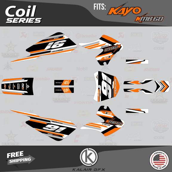 Kalair GFX Graphics Kit for Kayo KMB60 (2022-2024) Coil Series