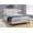 Beige, variant on Monarch Specialties Bed - Full Size, Beige Linen