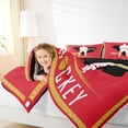 thumbnail image 4 of Homewish Sports Game Full Size Comforter Sets,Boy Ice Hockey Bedding Comforter Set,Black Red Gold Bedding Sets For Children,Breathable Room Decor Reversible,3pcs, 4 of 8