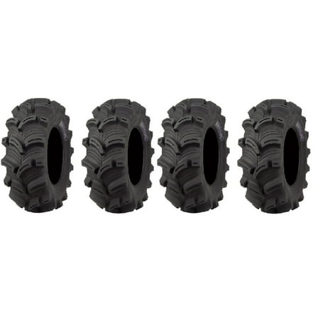 Full set of Kenda Executioner (6ply) 25x8-12 and 25x10-12 ATV Tires (4)