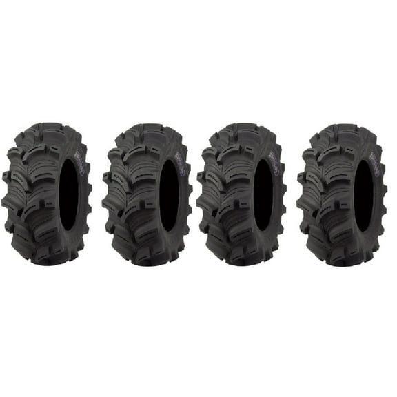 Full set of Kenda Executioner (6ply) 25x8-12 and 25x10-12 ATV Tires (4)