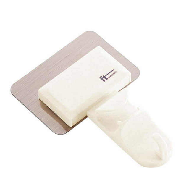 Bewildely Colgador de almacenamiento de toallas de servicio pesado Clip de ganchos colgantes para lavabo de montaje en pared para baño Almacenamiento y organización del hogar Bewildely HA022716-00