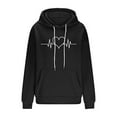 thumbnail image 4 of WRKEKC Sweatshirts for Women Winter Heart Print Casual Loose Hooded Sweatshirt with Pocket Drawstring Long Sleeve Fall Outerwear, 4 of 5