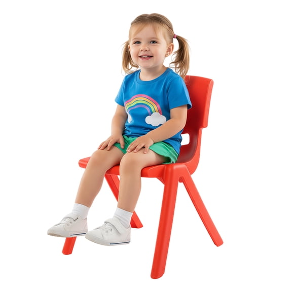 DDBESSIC 6Pcs Stackable School Chairs Kids Plastic Stack Chairs for Home Daycare Classroom