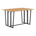 thumbnail image 1 of Table à Manger Moderne à Rabat en Bois 47 Pouces - Cendre Clair / Noir, 1 of 6