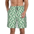 thumbnail image 2 of Uemuo Dinosaurs on Roller Skater Pattern Men's Swim Trunks Hawaiian Beach Bathing Suit Swimsuits Beach Quick-Dry Shorts with Pockets-3X-Large, 2 of 9