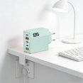 thumbnail image 1 of USB C PD Fast Charging 38W 5 Port Charger Adapter, Smart Power Distribution High Efficiency Stable Output, Multi Device Charging for Phone Tablet Headphones Home Office Travel, 1 of 6