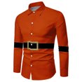 thumbnail image 3 of Camisa de hombre de moda de alta calidad con botones, camisa navideña, camisa de diseño informal, blusas navideñas de manga larga, blusas de solapa para hombre, 3 of 5