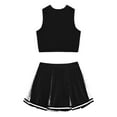 thumbnail image 6 of iiniim Kids Girls Sequined Cheerleading Uniform Tank Crop Top with Pleated Skirt Set Cheer Costume, 6 of 7