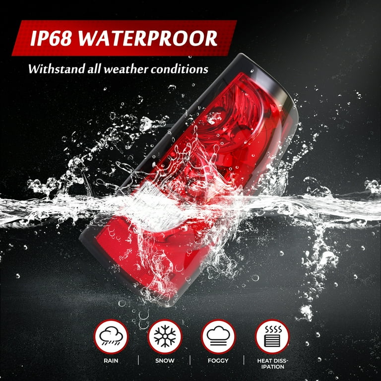 Nilight Conjunto De Faros Delanteros Y Luces Traseras Compatible Con Chevy Silverado 1500 1500 1500HD 2500 2500 2500HD 3500 2007 Chevy Silverado 1500 2500 3500 2007 Estilo Clásico OE