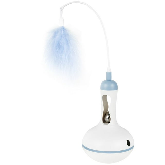 Jouets Drôles de Plume de Chat avec la Fonction de Nourriture de Fuite et la Conception Interactive de Chaton Jouets de Plume de Chat Teaser Jouet Exercice Intérieur pour Chaton de Chat