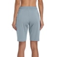 thumbnail image 6 of Women's Lounge Athletic Shorts with Pockets Knee Length Workout Biker Walkshorts, 6 of 8