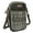 Gray_ Origami, variant on Women's Adjustable Strap Fabric Lining PU Leather Crossbody Purse, Grey