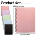 thumbnail image 3 of 1-Subject Notebook, Spiral Notebook, College Ruled Paper, 7.95" X 10.51", 3 Hole Notebook, Wide Ruled Notebook, 3 of 5