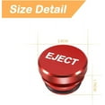 thumbnail image 2 of 1Pcs Car Cigarette Lighter Cover Cap,Car Interior Accessories, Eject Button FIRE Missile Button,(Red/Eject), 2 of 5
