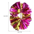thumbnail image 2 of HOMEMAXS 2pcs Cheerleader Pom Poms Made of Durable PET and Aluminum Material for Decoration, 2 of 8