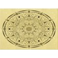 thumbnail image 1 of Ahgly Company Machine Washable Indoor Rectangle Transitional Sun Yellow Area Rugs, 5' x 8', 1 of 1