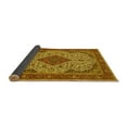 thumbnail image 2 of Ahgly Company Indoor Round Medallion Yellow Traditional Area Rugs, 8' Round, 2 of 4