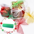thumbnail image 2 of Giyblacko Christmas Decorations Poly Mesh Ribbon With Metallic Foil Each Roll For Wreaths Swags Bows Wrapping And Decorating, 2 of 2