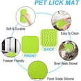 thumbnail image 3 of Fun Health Benefits Licking Mat For Dogs, Thoughtful Design Promotes Healthy Eating Habits, Boredom And Anxiety Reducer, Slow Feeder Dog Bowls Alternative, Suitable For Cats,, 3 of 5
