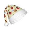 thumbnail image 2 of Cauagu Ladybug And Bee for Adult Christmas Hat,1-Pack Xmas Holiday Hat Santa Hat for Women & Men Festive Headwear Accessories Fit for Christmas/New Year/Party, 2 of 6