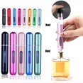 thumbnail image 2 of Atomizador de Perfume portátil, contenedor de líquido para cosméticos, Mini espray de aluminio para viaje, botella rellenable vacía, 8ml/5ml, 2 of 4