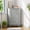 Gray + MDF, variant on Modern Triangle Corner Bathroom Storage Cabinet with Doors & 2 Adjustable Shelves, Moisture Resistant Waterproof MDF Floor Cabinet for Kitchen Pantry Laundry Living Room