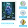 thumbnail image 3 of Diamond Art Kits for Adults - Blue Hydrangea Glass Display 5d Diamond Painting for Adults, Diamond Art for Adults Beginners, Frameless Diamond Painting Kits for Adults for Home Wall Decor, 3 of 7