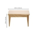 thumbnail image 2 of 5pcs 1/12 mini house Miniature Dining Table Chair Wooden Furniture Set (Wood Color), 2 of 7