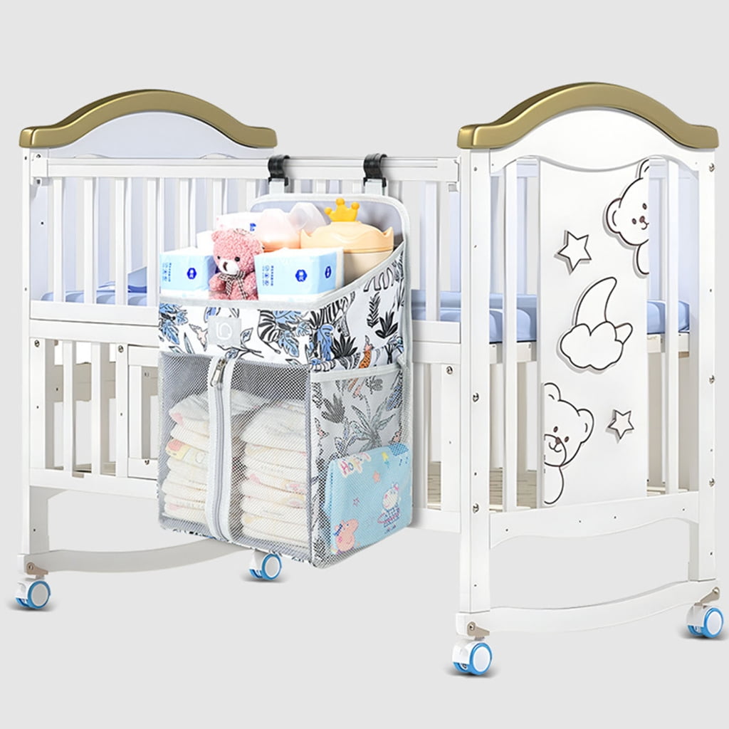 Sturdy Baby Nursery Organizers Hanging Storage Bag for Diapers Wipes Bottles