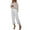 White, variant on Wdgfv Women's Sequin Wide Leg Pants Fashion Sequins Elastic Waist Wide Leg Casual Trousers for Everyday Comfort and Style White S