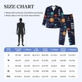 thumbnail image 4 of Salouo Solar System Print Button-Front Long Sleeve Pajama Set for Men, Soft 2Pjs Men's Long Sleeve Sleepwear-XX-Large, 4 of 7