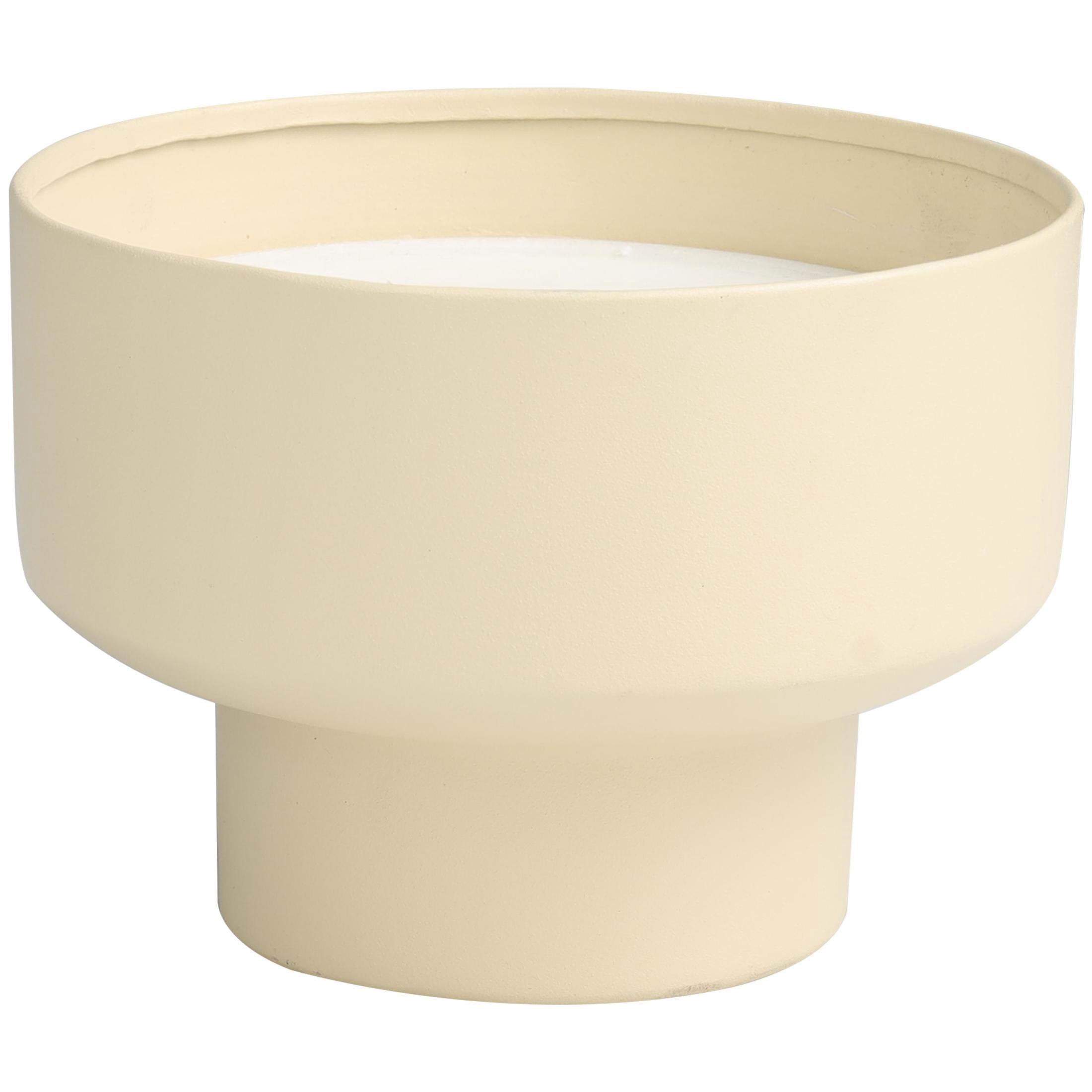 DecMode Light Brown Metal Sweet Bamboo Scented Matte 50 oz 3 Wick Candle with White Wax