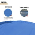 thumbnail image 2 of Sunshades Depot 18 Ft Blue Round Pool Cover Heavy-Duty Above Ground Pool Winter Covers Wire Rope Hemmed All Edges for Above Ground Swimming Pools, Trampoline Cover (18', Blue), 2 of 5