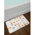 thumbnail image 2 of Geometric Bath Mat, Abstract Hexagon Pattern Modern Style Geometric Illustration Honeycomb, Plush Bathroom Decor Mat with Non Slip Backing, 29.5" X 17.5", Orange Grey Pale Grey, by Ambesonne, 2 of 2