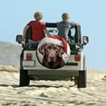thumbnail image 6 of Spare Tire Cover 15inch Chocolate Labrador Santa Hat Christmas Protectors Weatherproof Dust-Proof Xmas Lovely Dogs for Camper Trailer Truck SUV Universal, 6 of 8