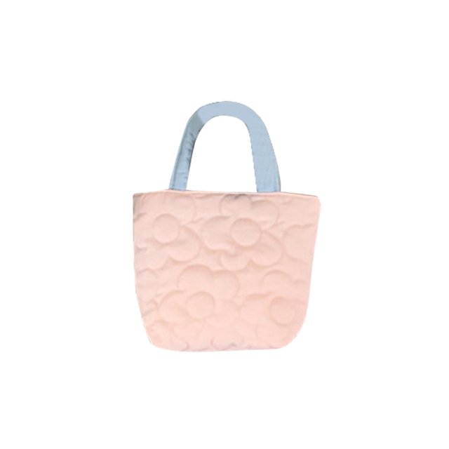 Bolso Acolchado de Algodón Btafrte Con Asa Superior para Mujer Rosa