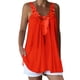 thumbnail image 2 of Blusa superior de color sólido sin mangas con tirantes casuales de moda de encaje para mujer Pompotops  qyievc2177, 2 of 6